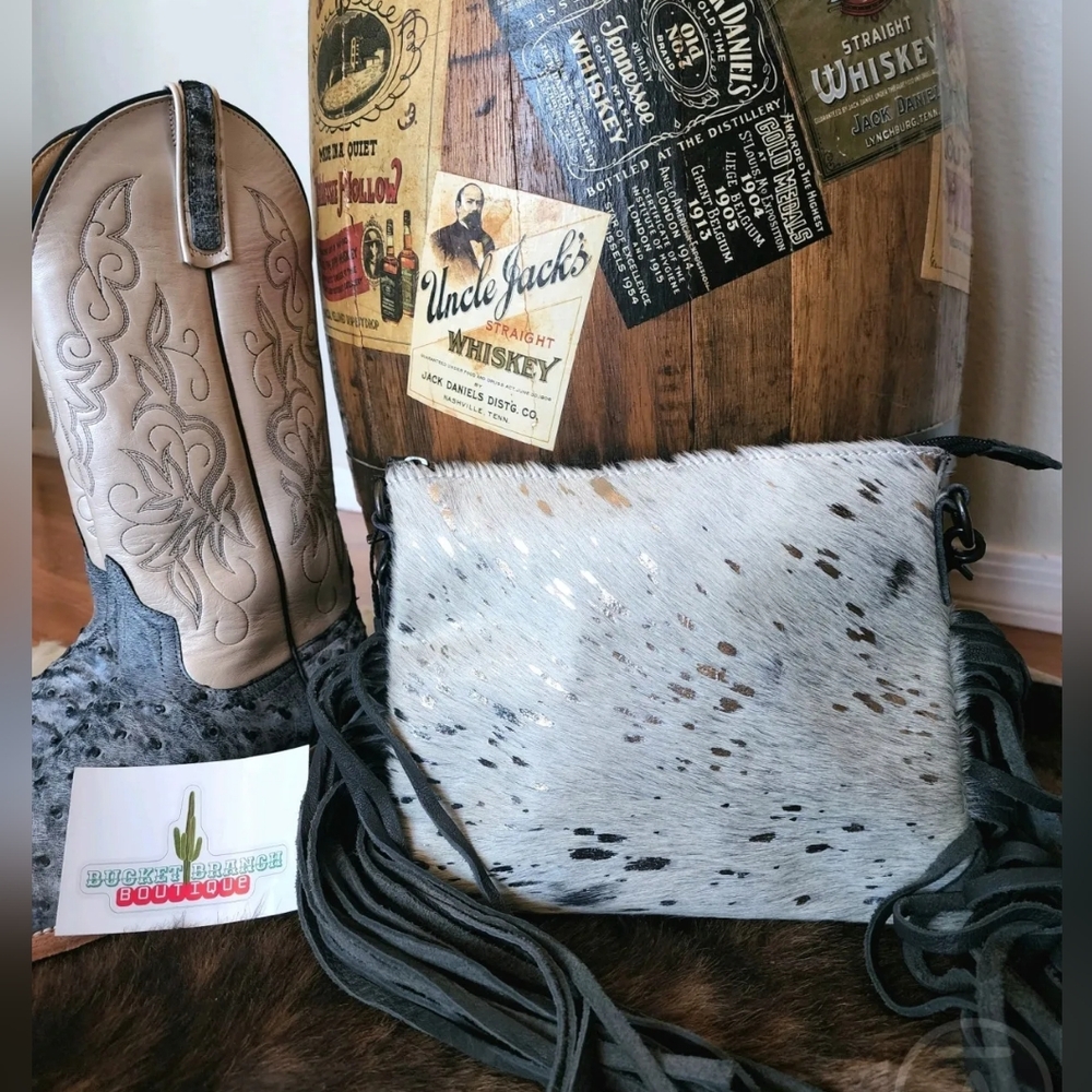 New Crossbody cowhide purse